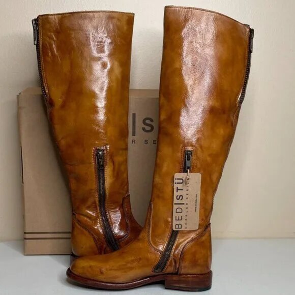 BED STU Tess Rustic Leather Tall Boots BedStu Size 6.5 - Picture 5 of 16